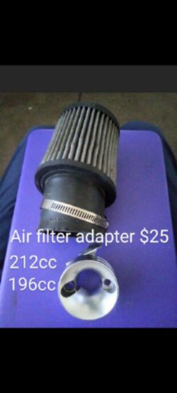 Mini bike air filter adapter