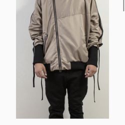 DANIEL PATRICK Size Men’s XS Beige Polyester Bomber Jacket