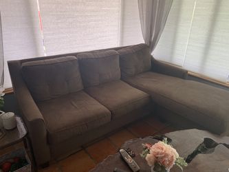 Microfiber/suede Couch