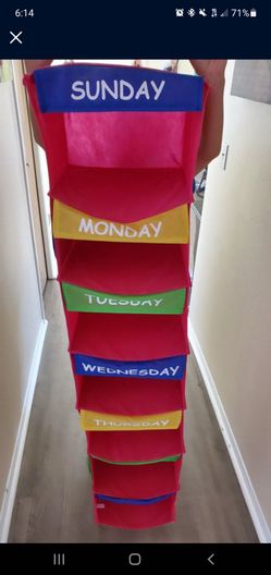 Weekly Clothes Organizer For Closet
