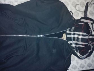 Burberry zip up, size Large