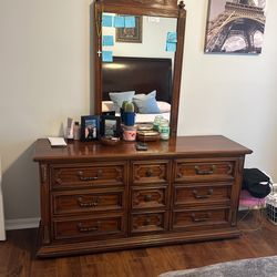 Cabinet And Mirror