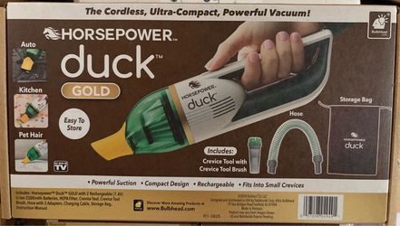 Horsepower Duck Gold Cordless Handheld Vacuum