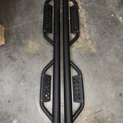 2007 To 2019 Chevy Silverado GMC Sierra Extended Cab Nerf Drop Side Steps Estribos Escalones 