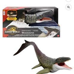Jurassic World Rebirth Super Colossal Mosasaurus Action Figure, Dinosaur Toy
