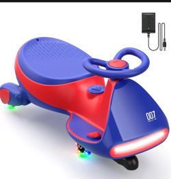 Electric Wiggle Car, Blue & Red
