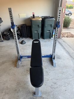 Fitness Gear Pro Olympic Weight Bench with Rack
