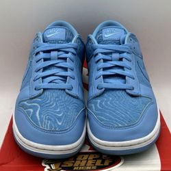 Nike Dunk Premium Low Topography University Blue Abstract Sneaker FN6834-412. Size 10