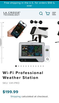 LA CROSSE THECHNOLOGY Wi-Fi Professional Weather Station
MODEL V41-PRO