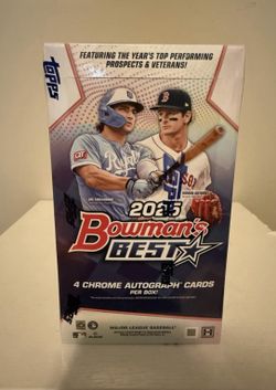 SEALED 2025 Bowman's Best Hobby Box (Latest Model) 4 Autographs