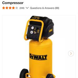 DEWALT AIR COMPRESSOR like new $450