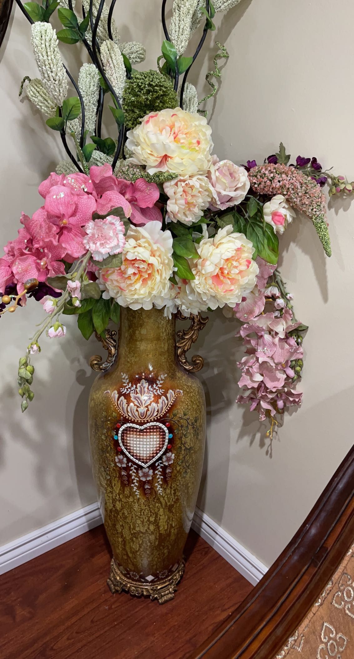 Beautiful large vase With flowers