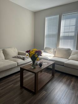 Rectangle brown coffee table