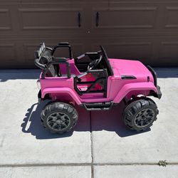 Power Electric Pink Jeep 