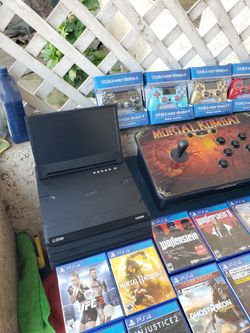 $950! All from 1st Pic. Or separately. $200! 2020 PS4 Pro 1TB extra control $40! $20! To $30! Per Game. Arcade $280! & Monitor $250! Trade are welcome