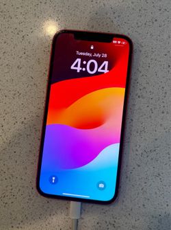 Red iphone 12