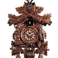 Large German Black Forest Cuckoo Clock Quartz Made in Germany by Hones 334Q (Brand New)