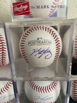 Ross stripling dodgers autograph signed 2017 postseason baseball COA