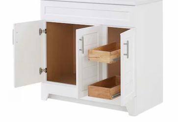 NEW 36” White Bathroom Vanity Cabinet