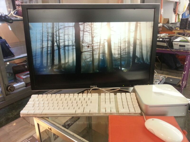 Apple Mac Mini 1.83gHz Desktop Computer and Dell 24" Monitor