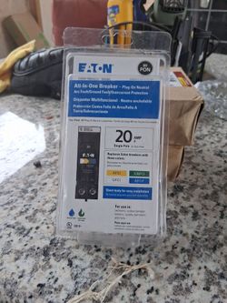 Eaton 20 Amps Arc Fault/ground Fault Breaker plug on Neutral