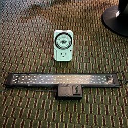 Nicrew skyLED Plus And Timer Combo For Ten Gallon Fish tank Lighting