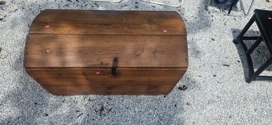 Large vintage wooden chest