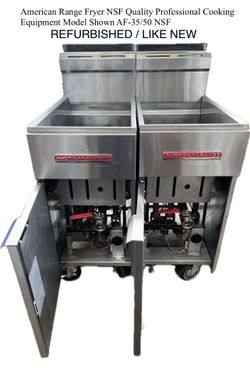CLEARANCE SALE American Range Fryer NSF Quality Professional Cooking Equipment AF-35/50 . NATURAL GAS. 