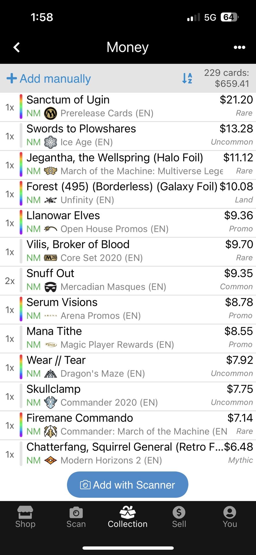 MTG Singles TCG Prices