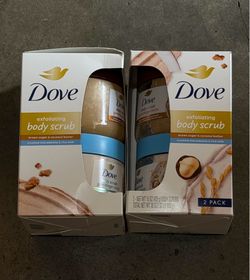 Dove Macadamia+Rice Milk and Brown Sugar+Coco Body Scrub Mixed Pack, 15 oz., 2 pk.