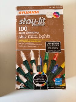 Sylvania Stay-Lit Platinum 100 LED Mini Lights