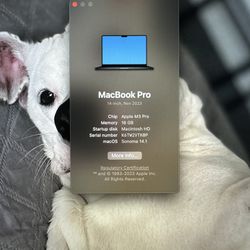 MacBook Pro 14" M3 Pro space Black