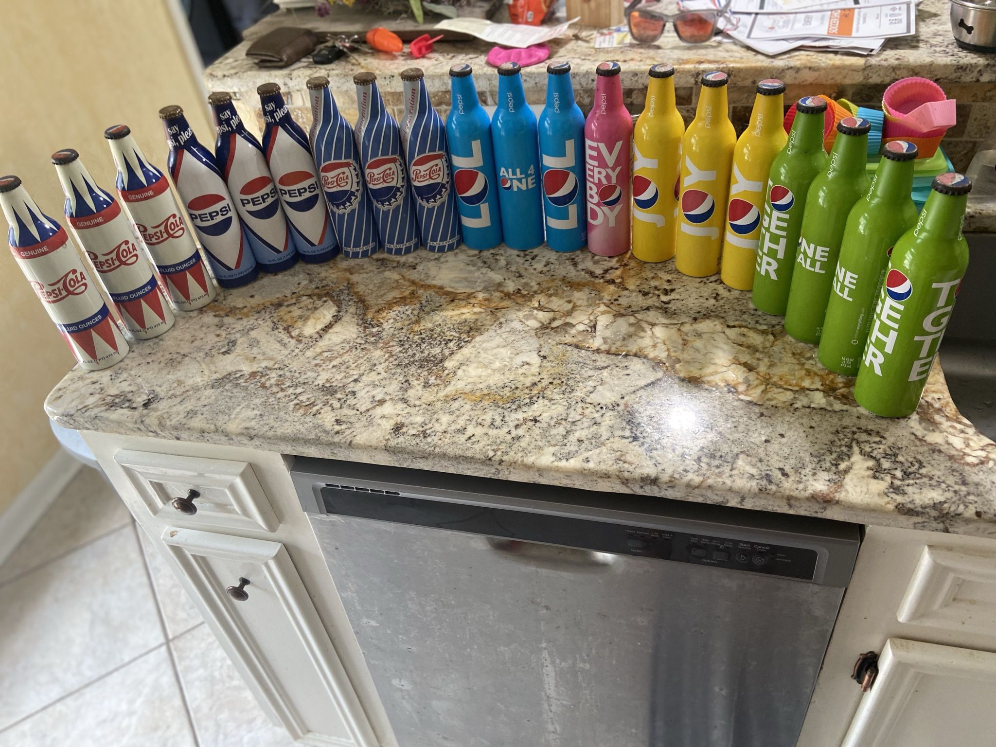 Vintage Rare Coke And Pepsi Bottles