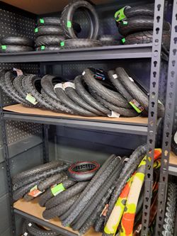 Electric Bike tires Brand New all sizes available. 1400 Niles st Bakersfield ca mg's Bike store .