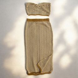 Gorgeous knit skirt set Medium