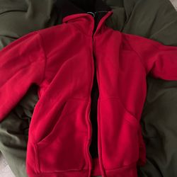 Plain red hoodie