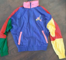 Nike Air Jordan Jumpman CV7418-891 Jacket Colorblock Windbreaker Men's Sz Medium