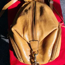 Rebecca Minkoff Camel Brown Leather Mini Backpack/Bag