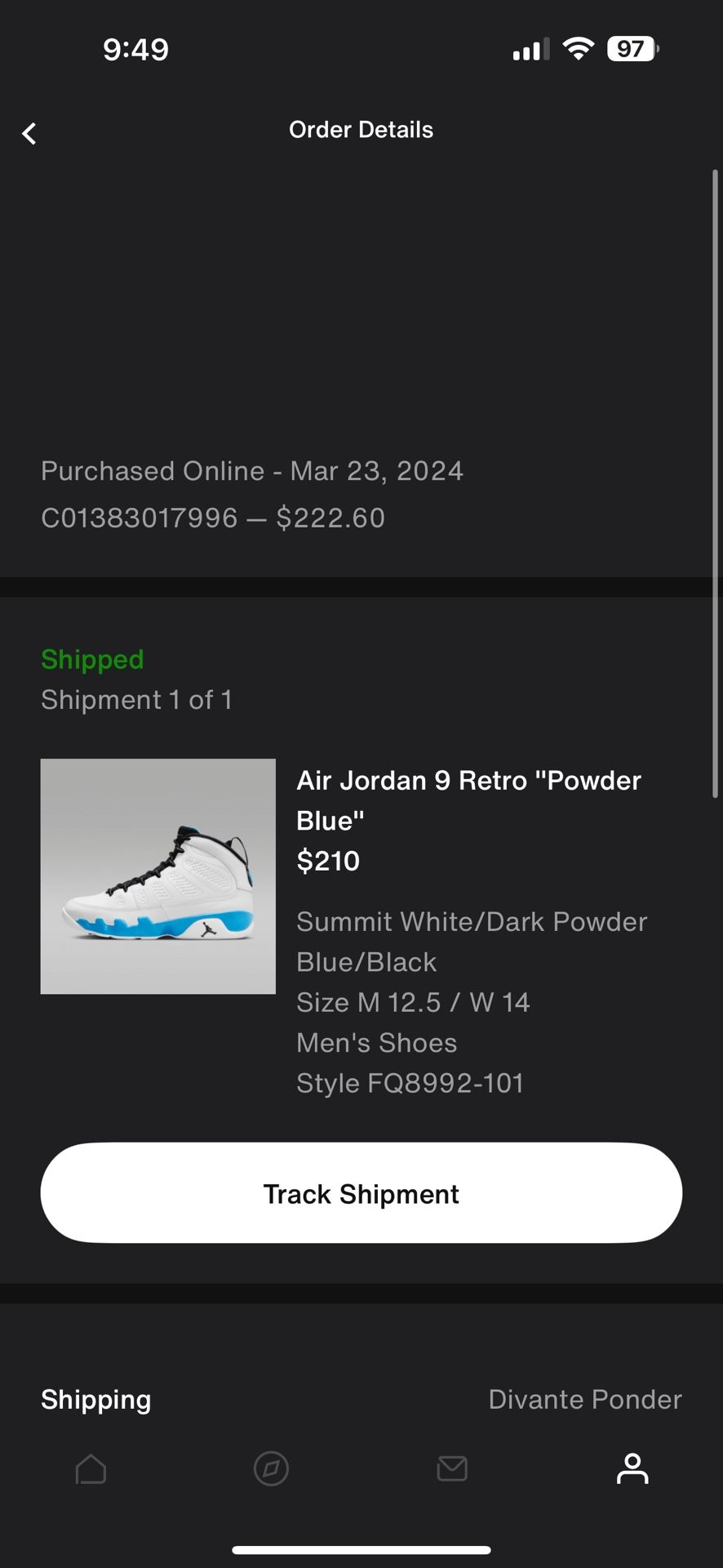 Jordan Retro 9