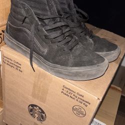 All Black High Top Vans