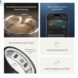 Oura Ring 4 - Black - Size 9