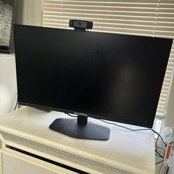 gaming monitor & mic/webcam