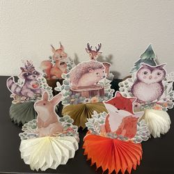 1st Birthday Woodland Theme Decorations