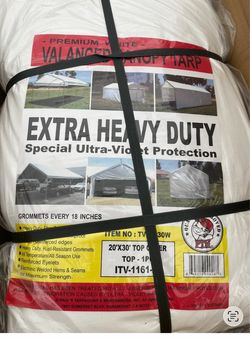 Lona valance extra heavy dury 20 x 30 ft.