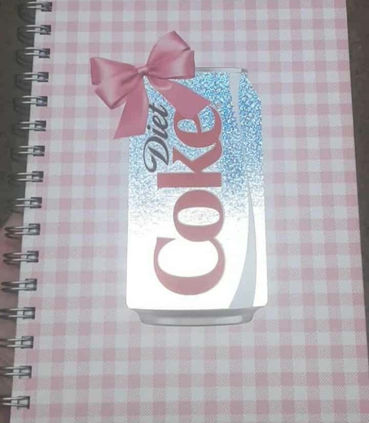 New Pink Gingham Diet Coke Journal Book