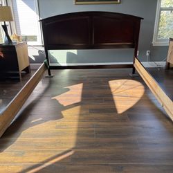California King Bed Frame and Mattress 