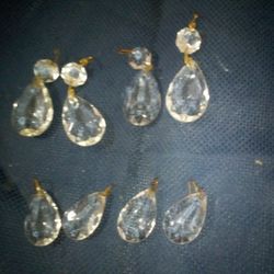 Antique Chrystal Chandler Prisms