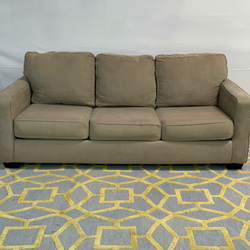 ( Delivery Available ) Ashley Beige Sleeper Sofa