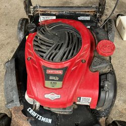 Craftsman Self Propelled Lawn Mower With Grass Catcher - Runs And Works Great!
