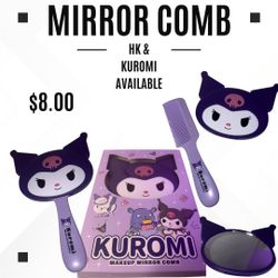 Kuromi Mirror Comb